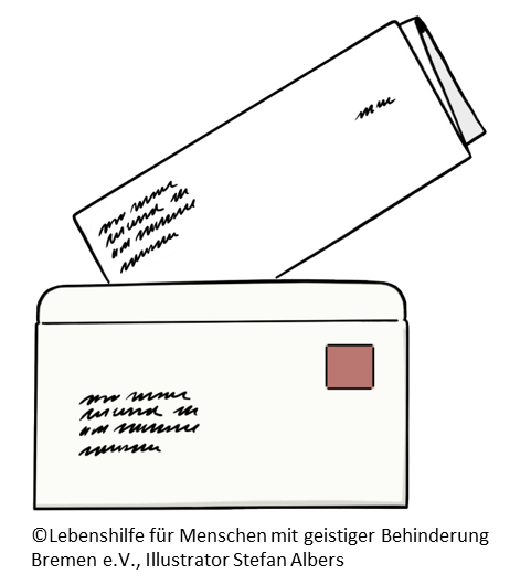 Briefumschlag mit Brief